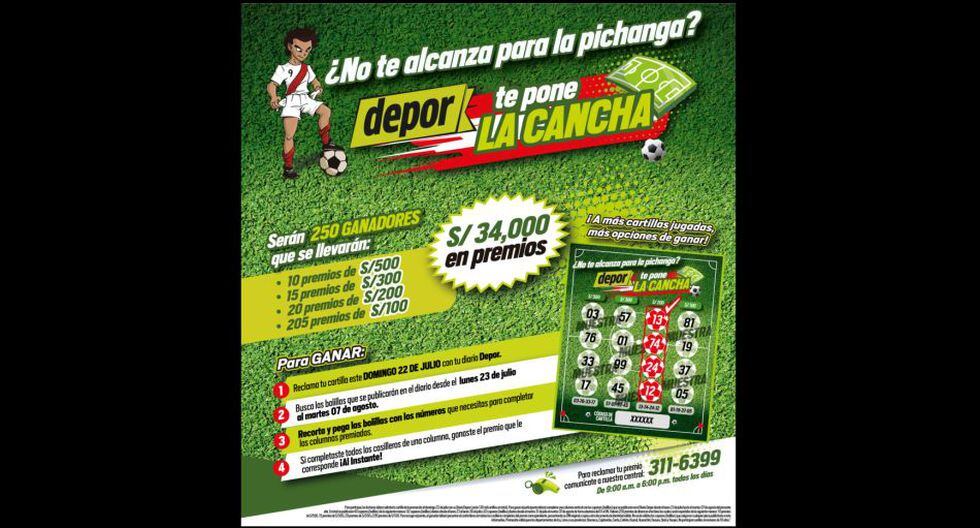 Gana miles de premios con la promo ''Depor te pone la cancha''.