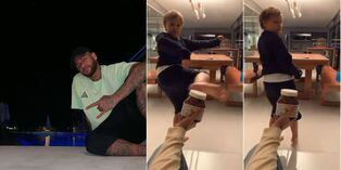Neymar publicó video de su hijo cumpliendo el "Challenge bottle" y se volvió furor en Instagram