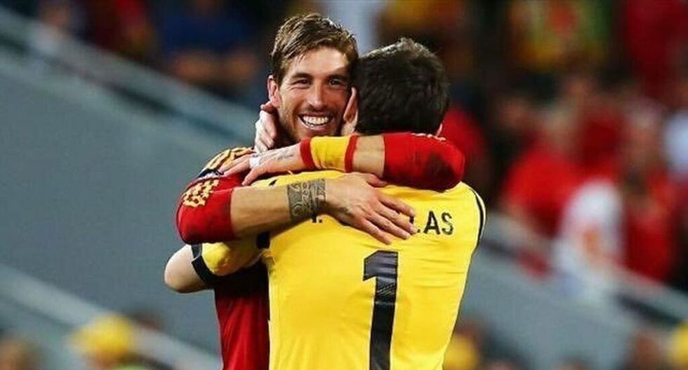 Sergio Ramos se convirtió en el jugador que ha vestido más veces la camiseta de la Roja con 168 encuentros.