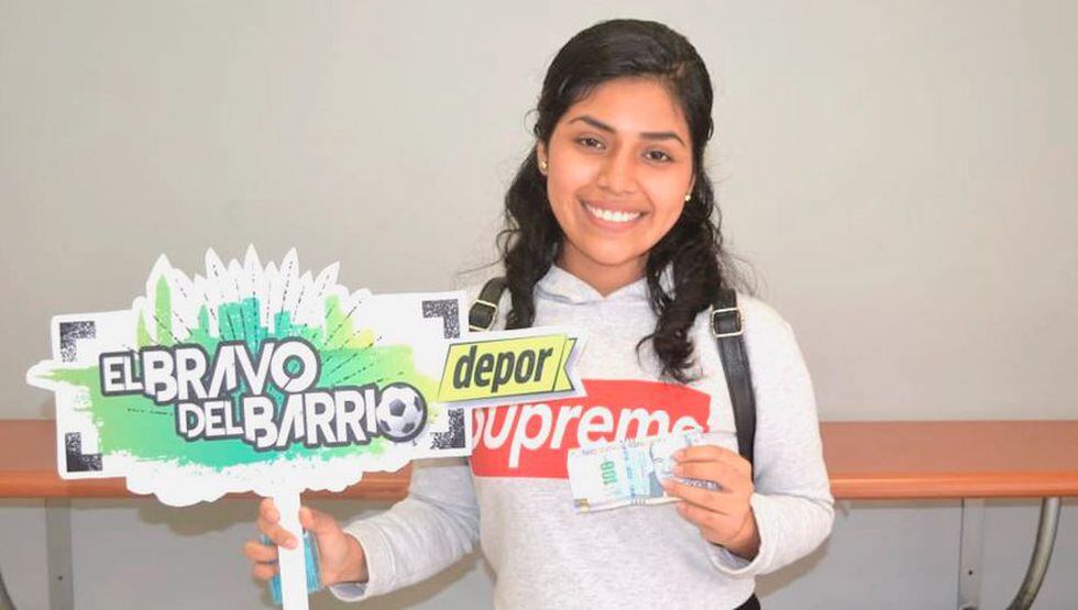 Amira Huertas se ganó 100 soles.