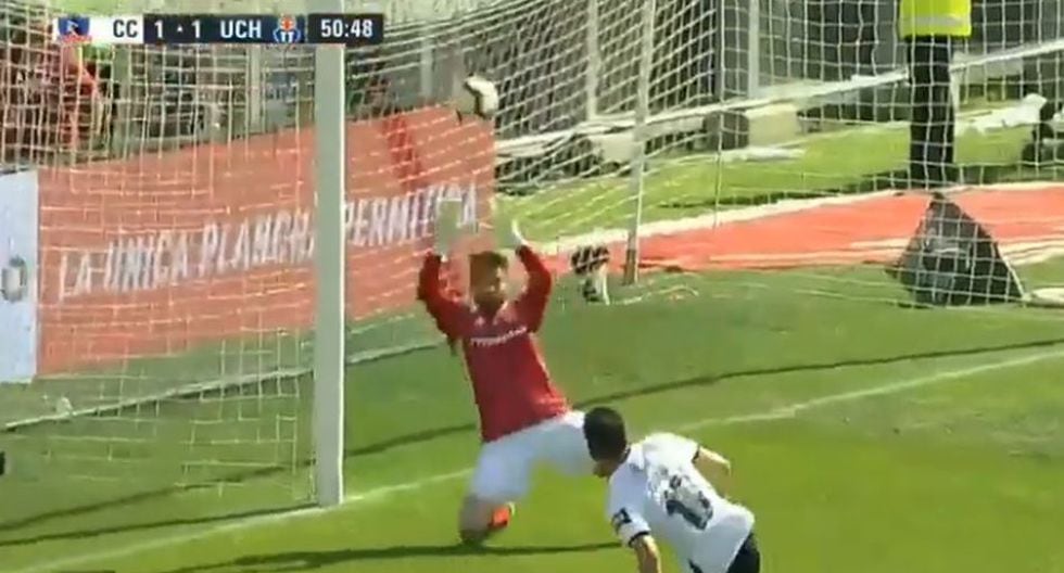 El Gol de Gabriel Suazo para el 1-1 de Colo Colo ante U. de Chile. (CDF)