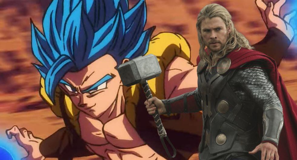 Gogeta, de Dragon Ball Super, junto a Thor, de Marvel (Producción)
