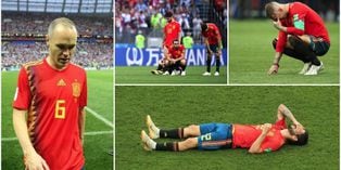 Se va la 'Roja', se va Iniesta: los rostros de lamento tras la eliminación de España del Mundial