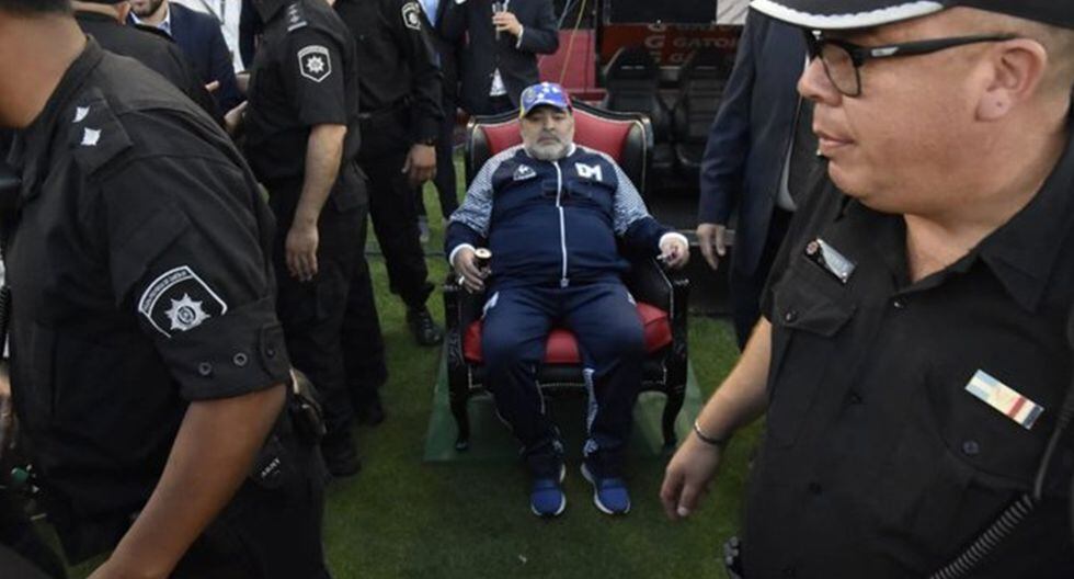 Así vivió Diego Maradona el Newell's vs. Estudiantes en Rosario. (Imagen: ESPN)