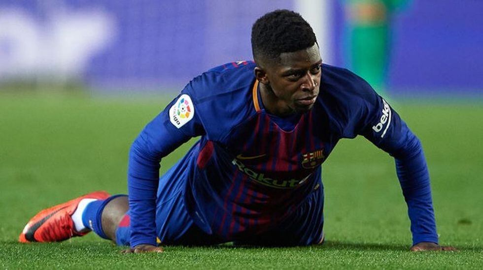 Ousmane Dembélé estará diez semanas de baja por lesión. (Foto: AFP)