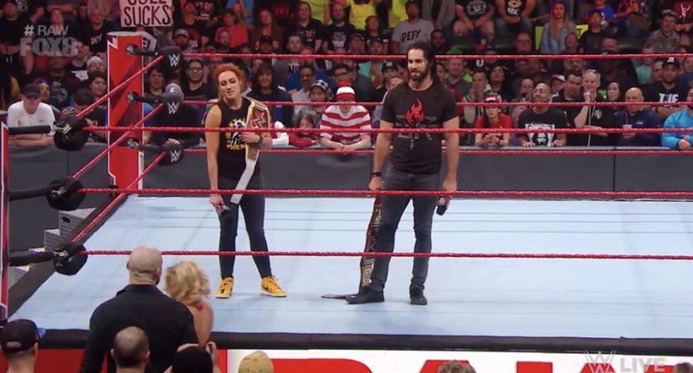 Seth Rollins y Becky Lynch abrieron el show. (WWE)