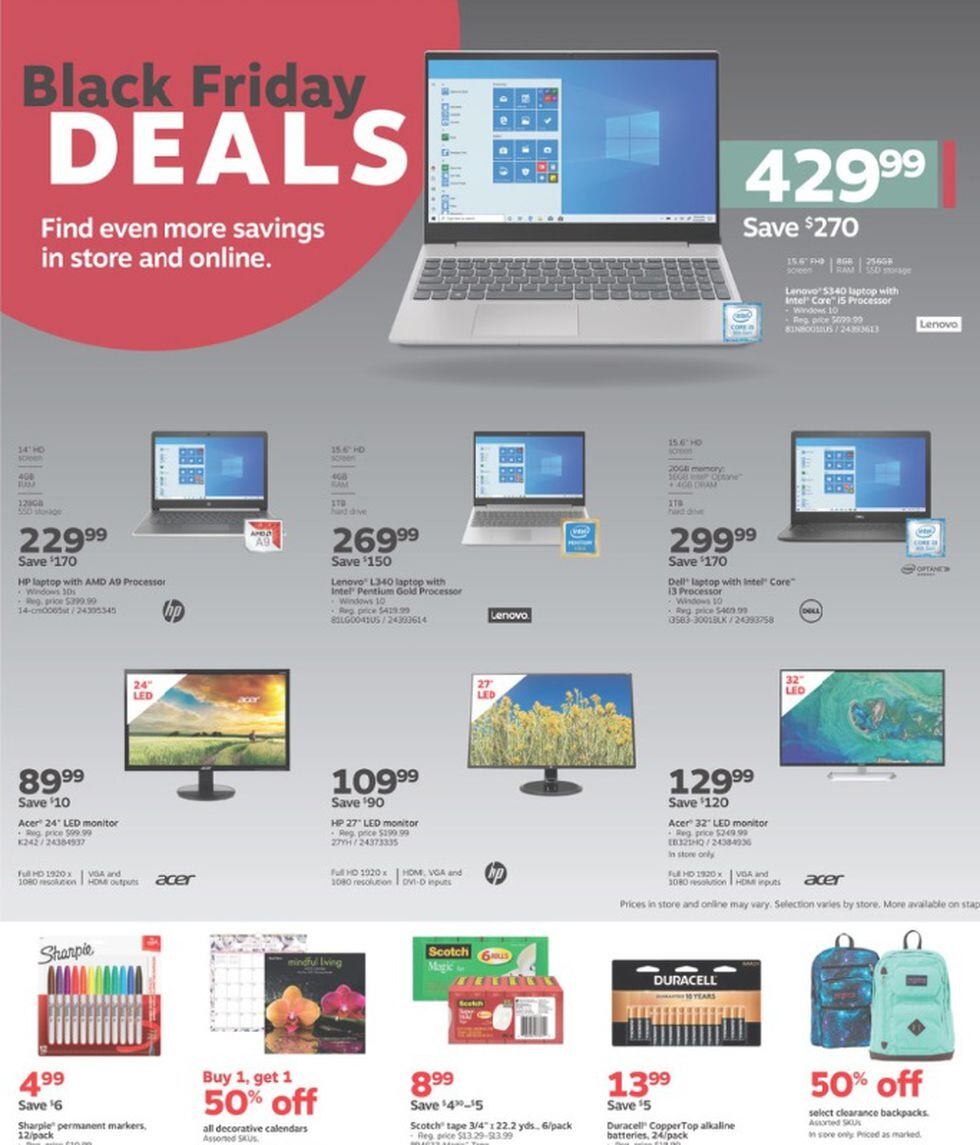 La plataforma tendrá descuentos en laptops, auriculares, accesorios para computadoras, pantallas, parlantes y artículos de oficina. (Foto: Staples)