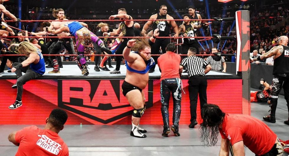 En el último segmento de Raw, hubo una trifulca entre luchadores de SmackDown, NXT y del show rojo. (Foto: WWE)