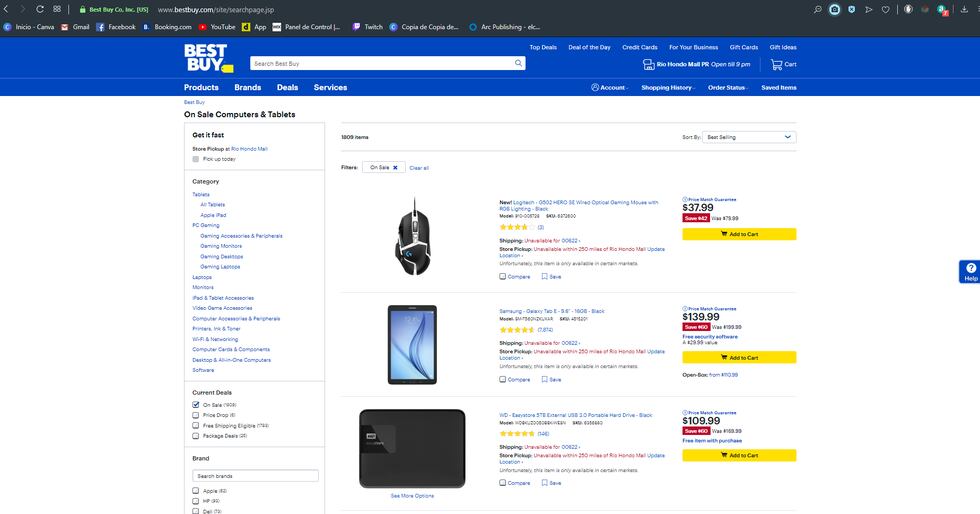 Categoría Computadoras y Tablets (Foto: Best Buy)