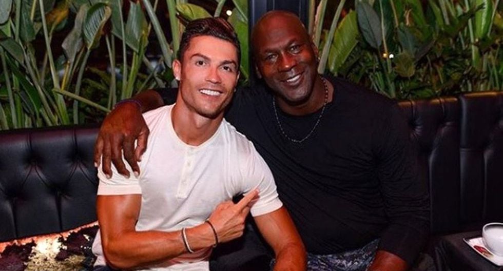 Cristiano Ronaldo y Michael Jordan: el encuentro de dos leyendas del deporte mundial. (Foto: Instagram @cristiano)