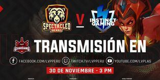 Claro Guardians League EN VIVO: Spectacled Bears vs. Instinct Gaming se enfrentan en la Gran Final