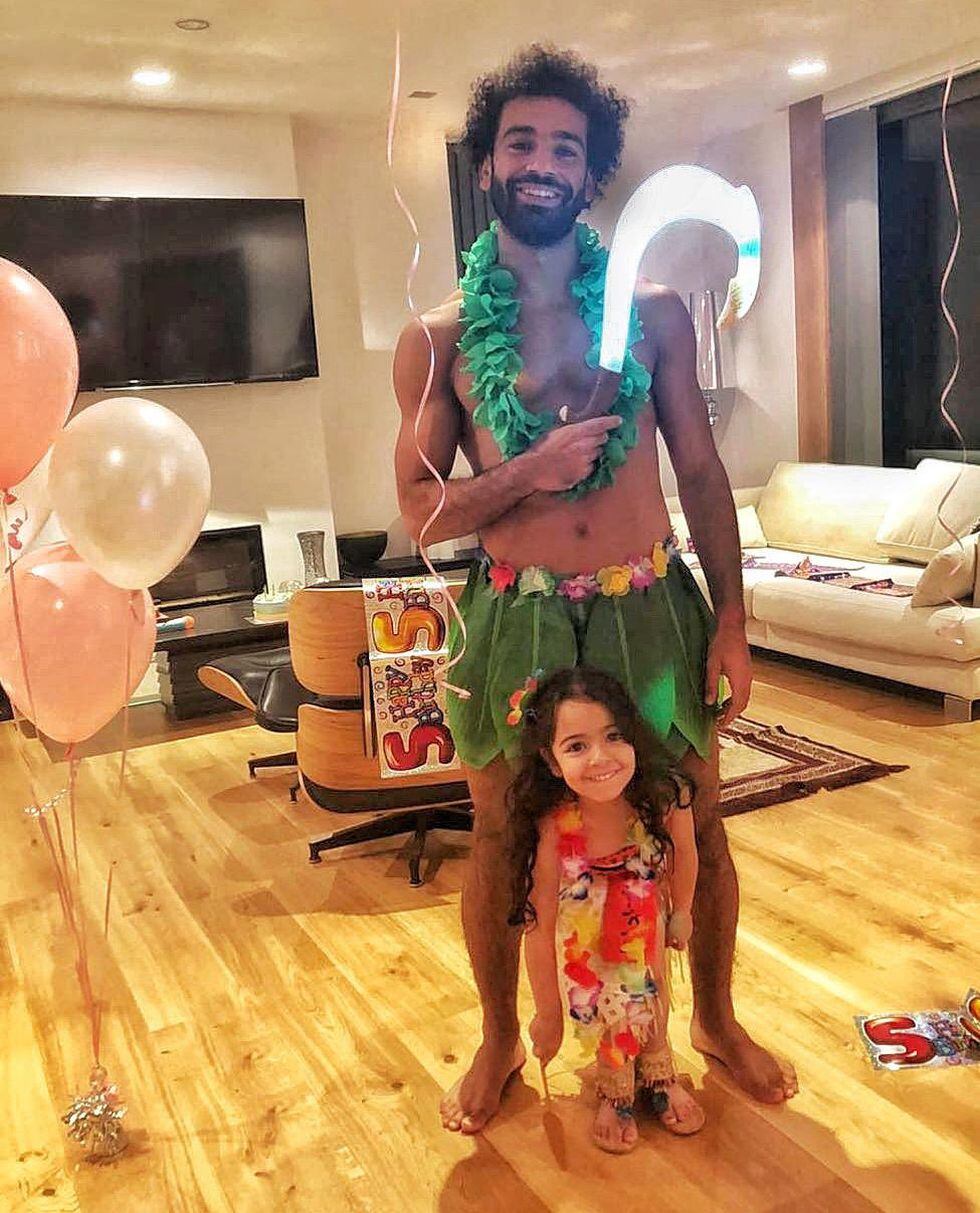 Mohamed Salah se vistió del conocido personaje de Disney Maui, de la película Moana. (Foto: Twitter Mohamed salah)