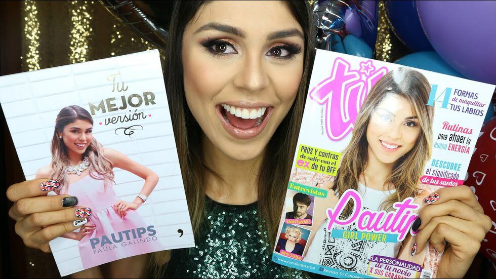 Paula Galindo celebra la portada de revista tú y su libro (Foto: Youtube)
