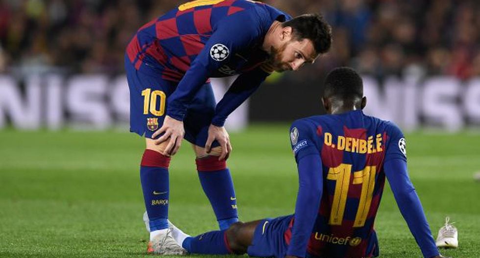 Dembélé lesionado de gravedad se pierde el clásico Barcelona vs Real Madrid y la Supercopa 2020