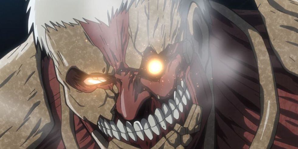 El Titán acorazado parece estar pasando por una ruda batalla en el siguiente capítulo de Attack on Titan (Foto: Crunchyroll)