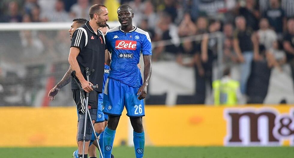 Chiellini en el post partido de la Juventus con el Napoli. (Foto: Getty)