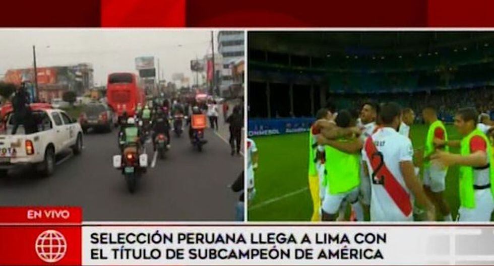 Los jugadores y comando técnico de la selección peruana se trasladaron hacia la Videna. (Foto: Captura de video)