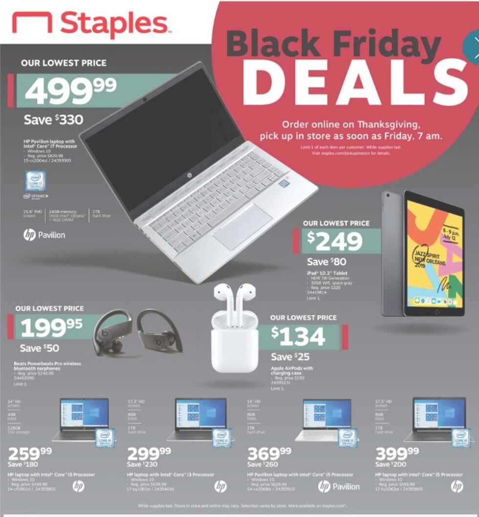La plataforma tendrá descuentos en laptops, auriculares, accesorios para computadoras, parlantes y artículos de oficina. (Foto: Staples)