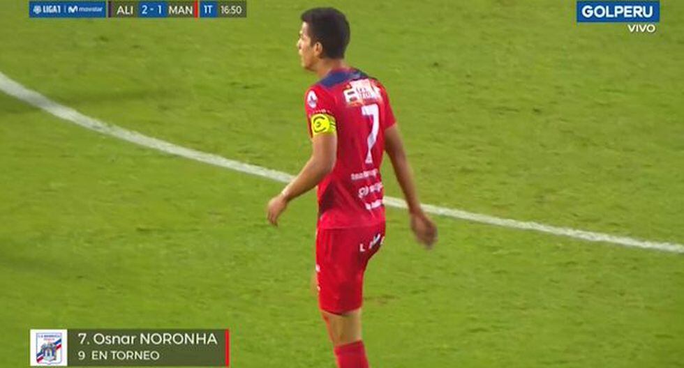 Noronha marcó el descuento en el Alianza Lima vs. Carlos A. Mannucci. (Captura)