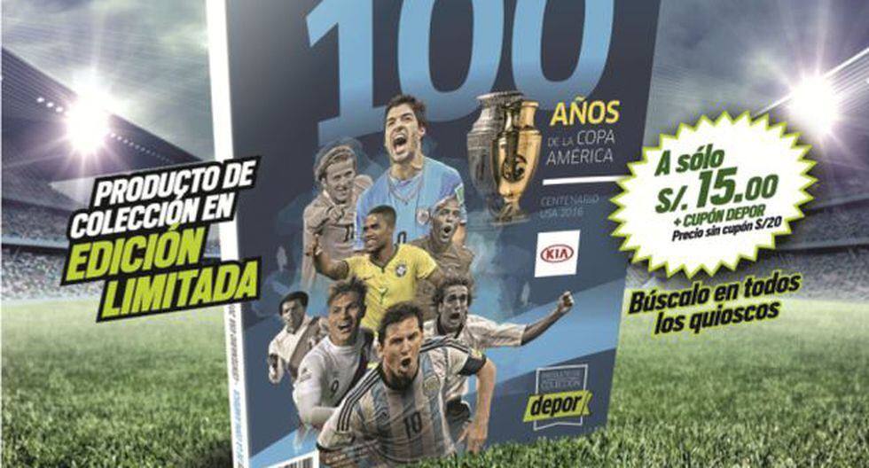 Desde este viernes 13 no te pierdas el libro '100 años de la Copa América' con Depor.