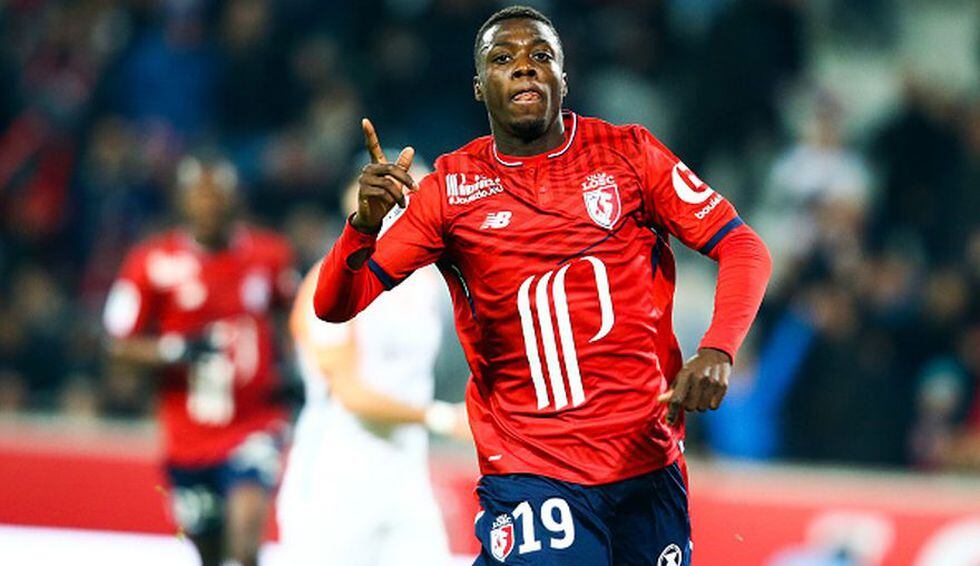 El marfileño Nicolas Pépé, del Lille, lleva 18 goles y 36 puntos. (Getty)
