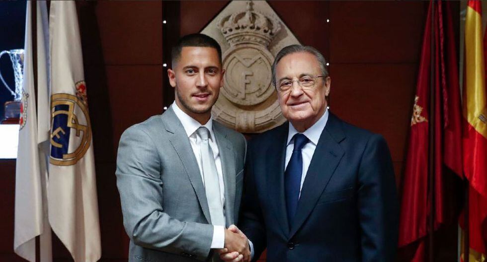 Eden Hazard llega al Real Madrid hasta el 2024. (@RealMadrid)