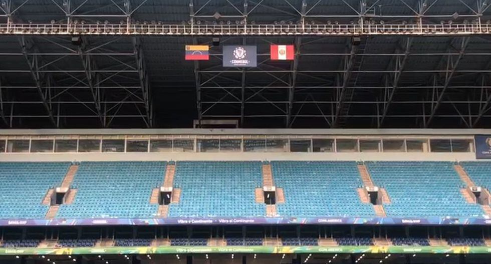 Perú vs. Venezuela | Así luce el gramado de juego para el debut de la bicolor en la Copa América. (Captura Depor)