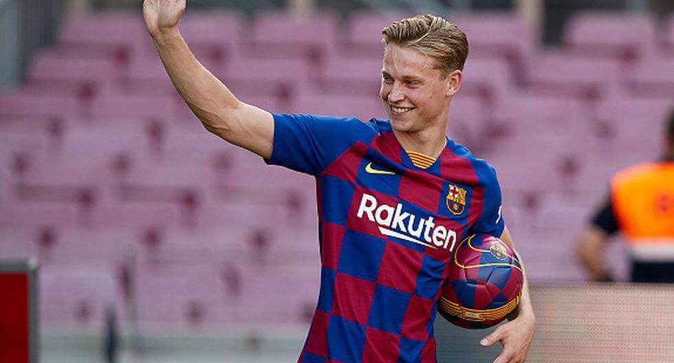 De Jong fue presentado como nuevo jugador del Barcelona. (Getty)