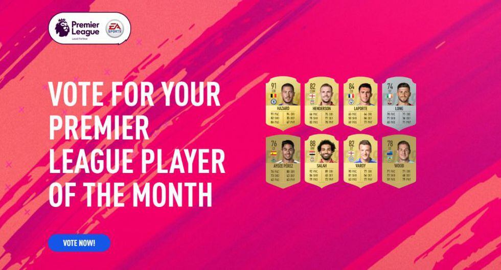 FIFA 19 | Votación para los mejores jugadores del mes