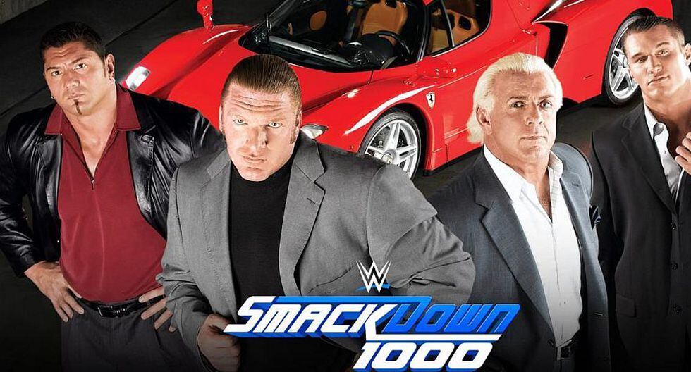 Randy Orton se reunirá con Triple H, Ric Flair y Batista en el SmackDown 1000. (WWE)