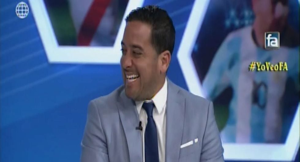 La broma de Óscar del Portal a sus compañeros sobre la cobertura de la Liga 2. (Captura)