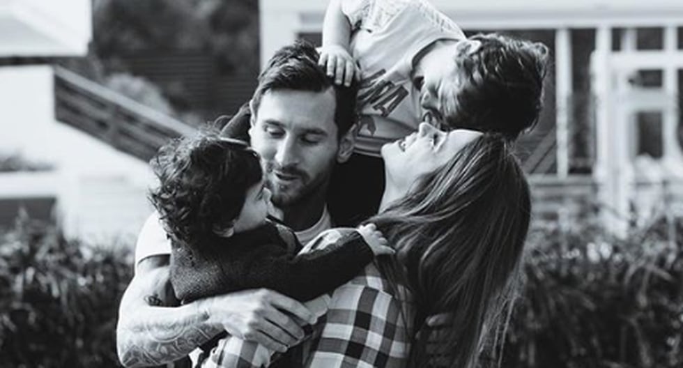 Antonella Roccuzzo comparte tiernas fotos de Lionel Messi con sus hijos por el Día del Padre (Foto: Instagram)