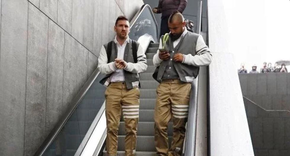 El llamativo 'look' de Messi y Vidal en la previa del Barcelona vs Atlético de Madrid. (FC Barcelona)