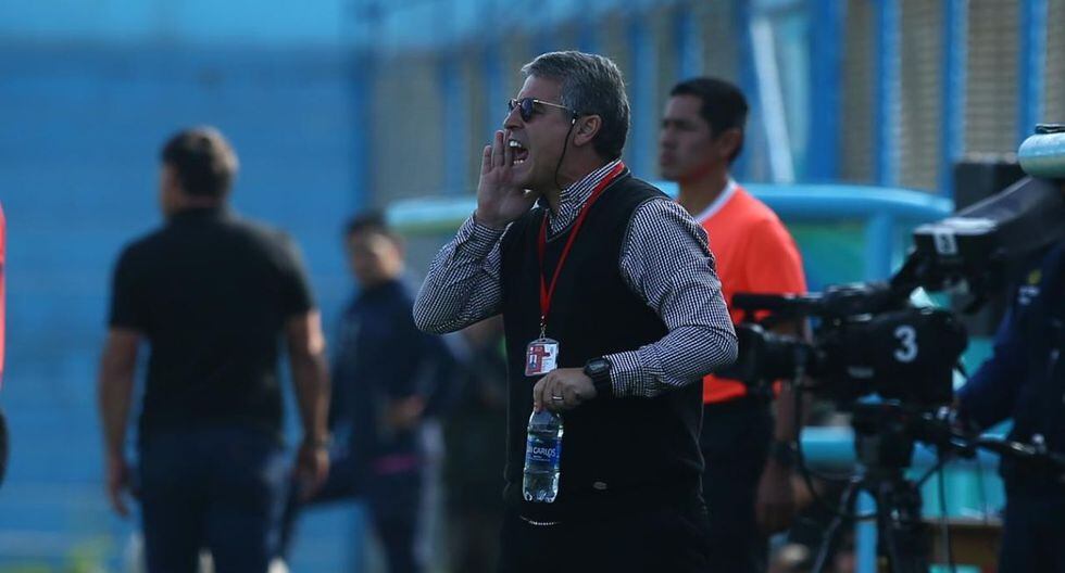 Pablo Bengoechea dio una conferencia de prensa, tras la victoria de Alianza Lima ante San Martín. (Foto: Jesús Saucedo)