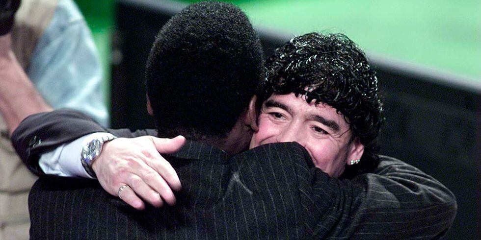 Diego Maradona y Pelé son las máximas figuras de la Selección de Argentina y la Selección de Brasil. (Foto: Getty)