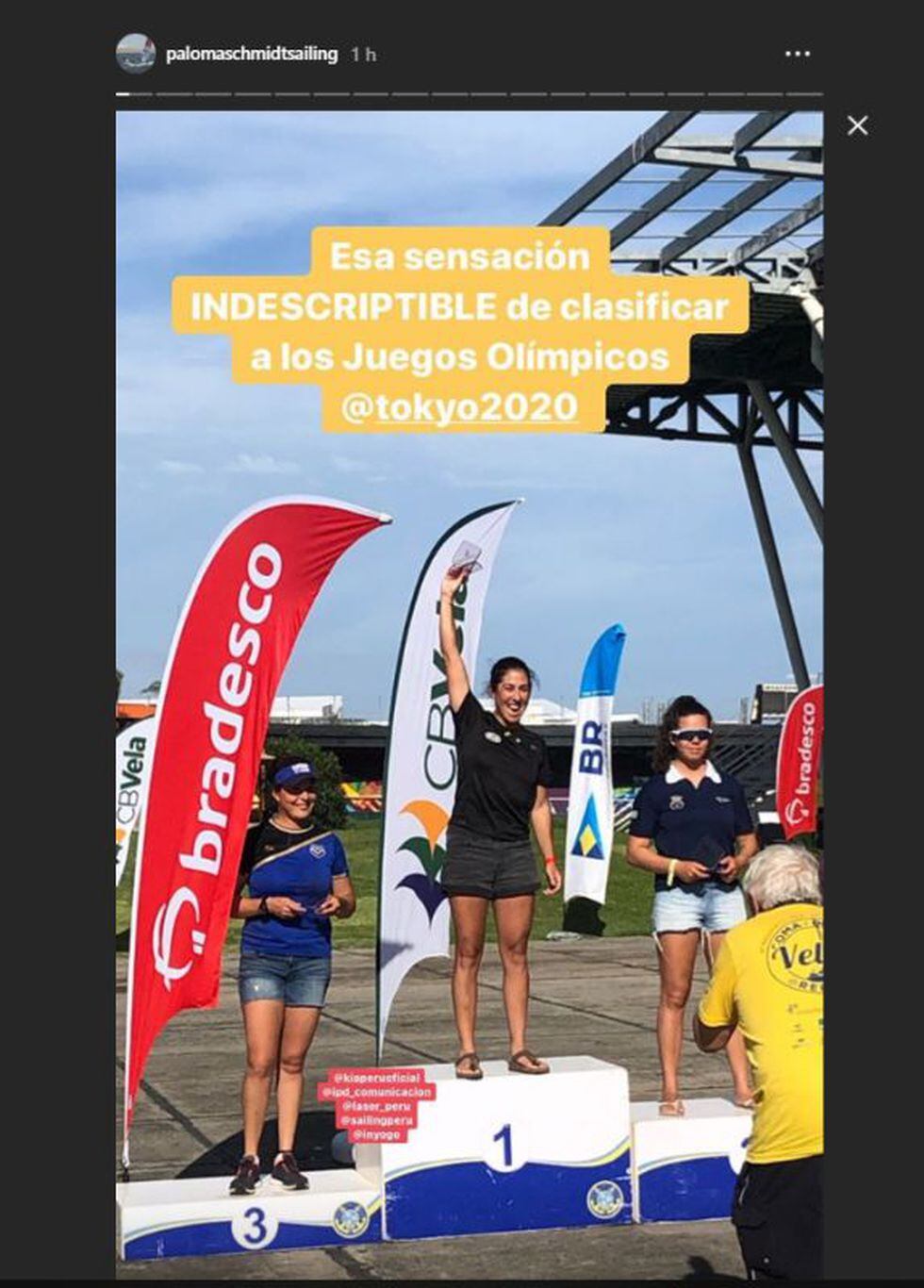 Historia en Instagram de Paloma Schmidt. (Instagram)