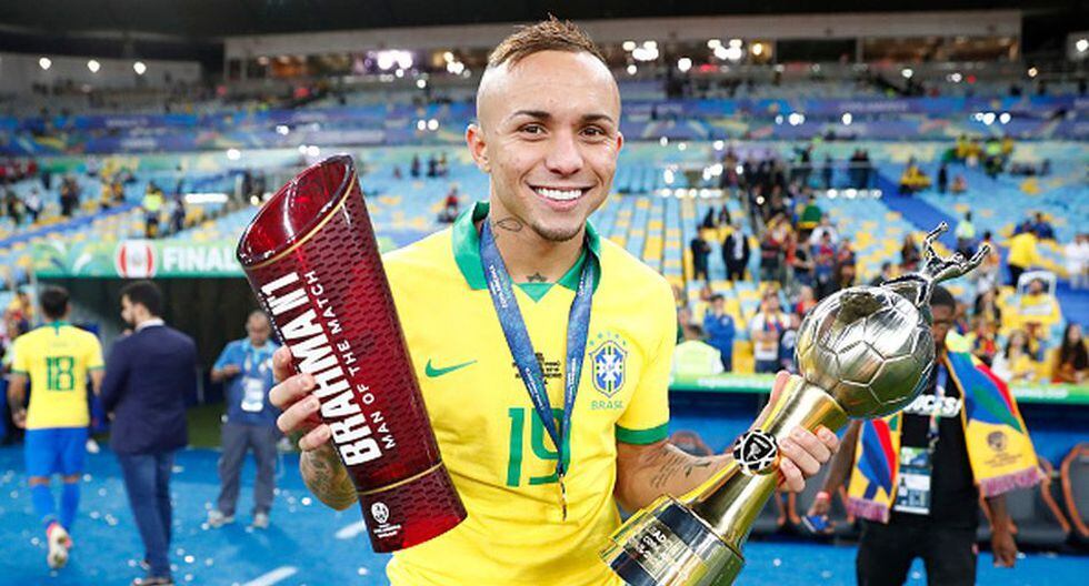 Everton fue el goleador de la Copa América 2019 con tres anotaciones. (Getty)