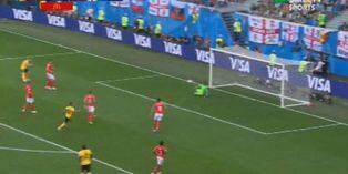 Reacción pura: Pickford y la mano salvadora que evitó el segundo gol de Bélgica