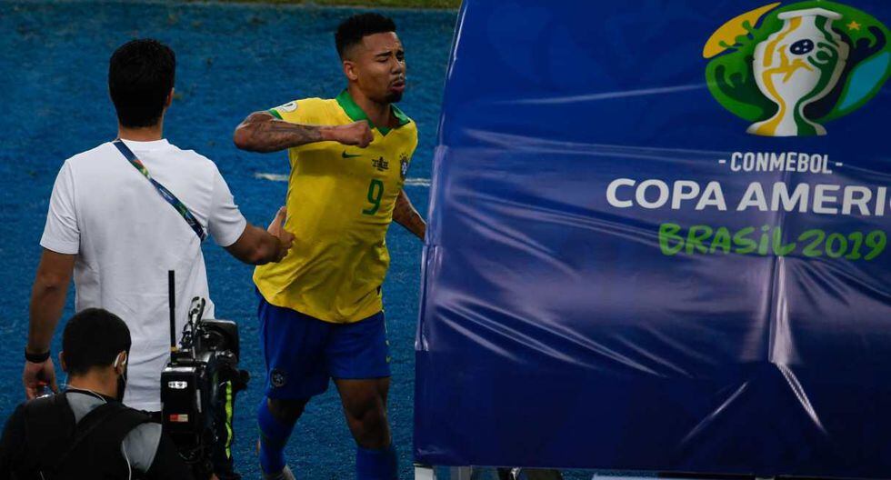 Gabriel Jesus explicó qué pasó en la reacción posterior a la expulsión en la final. (Foto: AFP)