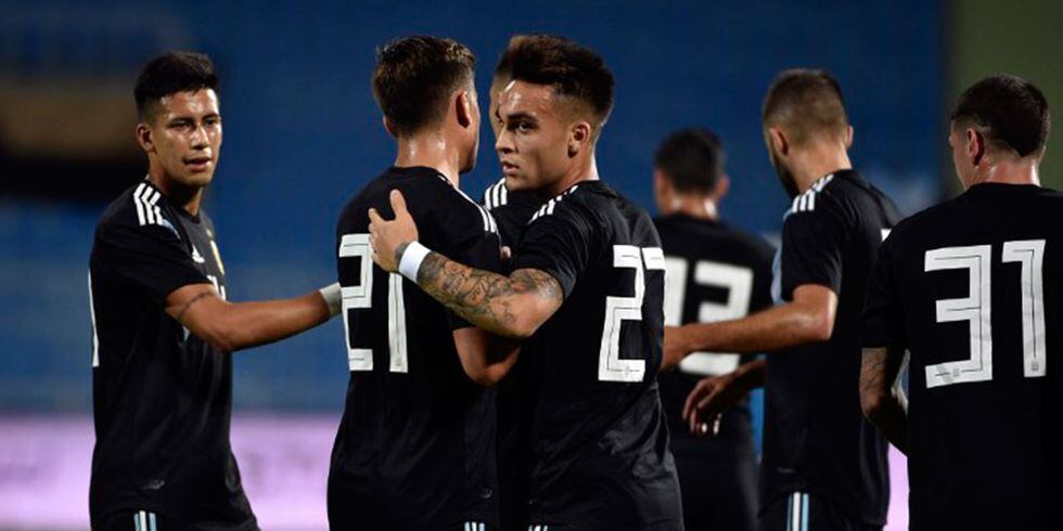 Lautaro Martínez fue la figura contra Irak en la fecha FIFA. (Foto: Getty)