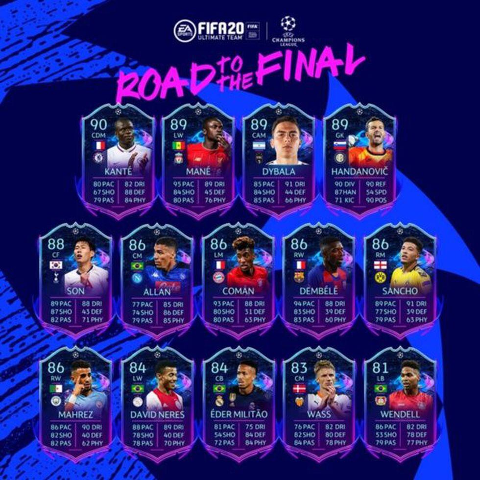 FIFA 20: llegan las cartas ’Road To The Final’ de Champions League y Europa League. (Foto: EA Sports)