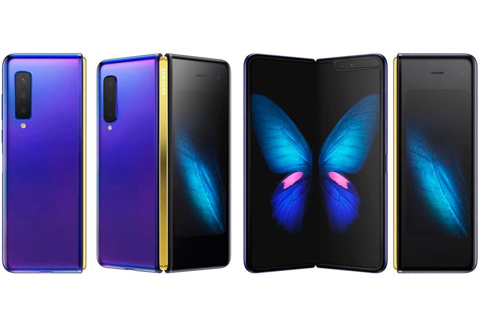 Así se ve el Samsung Galaxy Fold plegado y extendido. (Foto: Samsung)