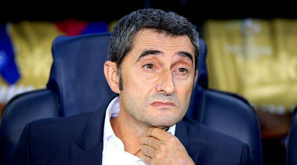 Ernesto Valverde cumple su tercera temporada al mando del Barcelona. (Getty)