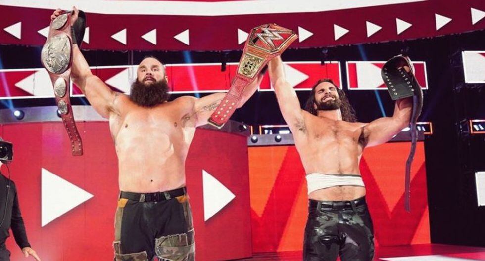 Seth Rollins y Braun Strowman son los actuales campeones en parejas de Raw. (WWE)
