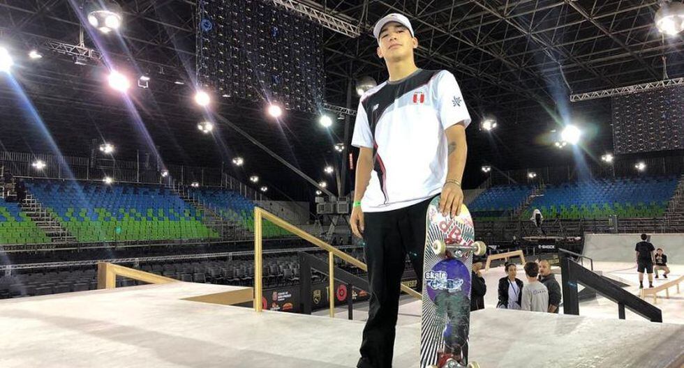 Ángelo Caro también está buscando su clasificación a Tokio 2020. (Foto: Federación Deportiva Nacional Peruana de Patinaje)