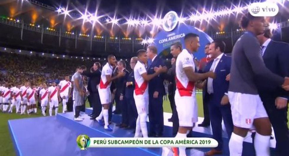 El aplauso del Maracaná a la Selección Peruana en la premiación de la Copa América. (Captura)