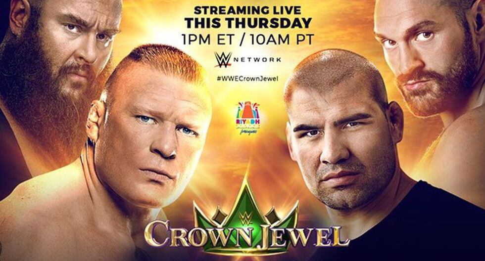 WWE Crown Jewel 2019: así es el afiche del evento, que se celebrará en tierras árabes. (Foto: WWE)