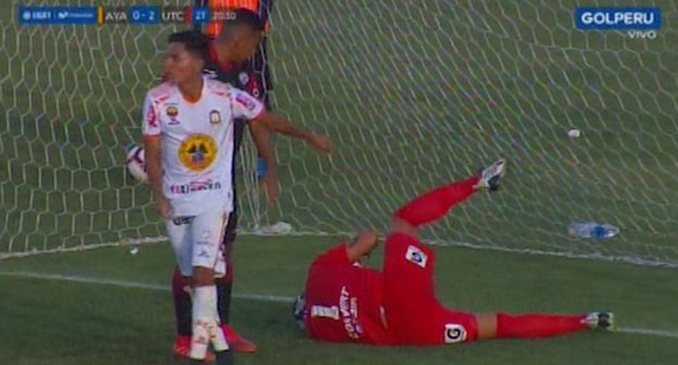 Delgado salvó a UTC del descuento por parte de Ayacucho FC, (Captura GOLPERU)