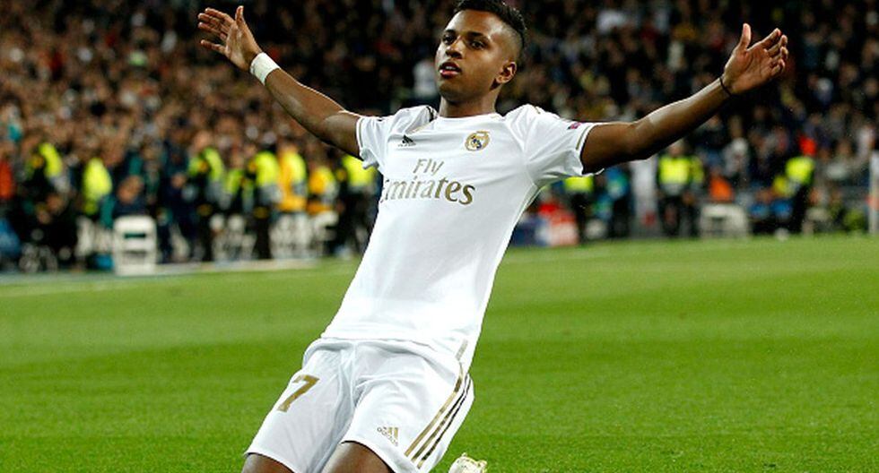 Real Madrid venció por 5-0 a Galatasaray en el estadio Santiago Bernabéu por la fecha 4 del Grupo A de la Champions League. Rodrygo anotó un ‘doblete’.. (Getty)