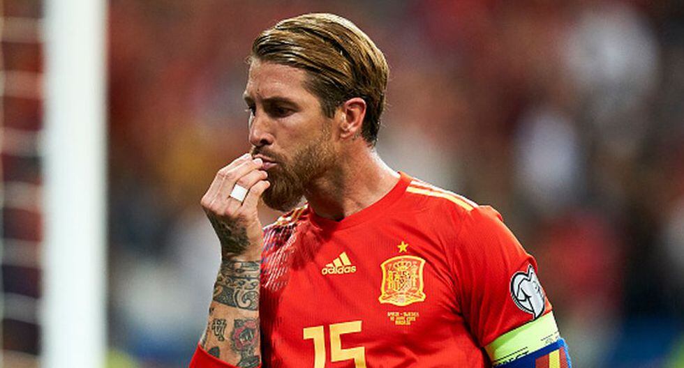 Sergio Ramos suma 123 victorias con la selección española (Getty)